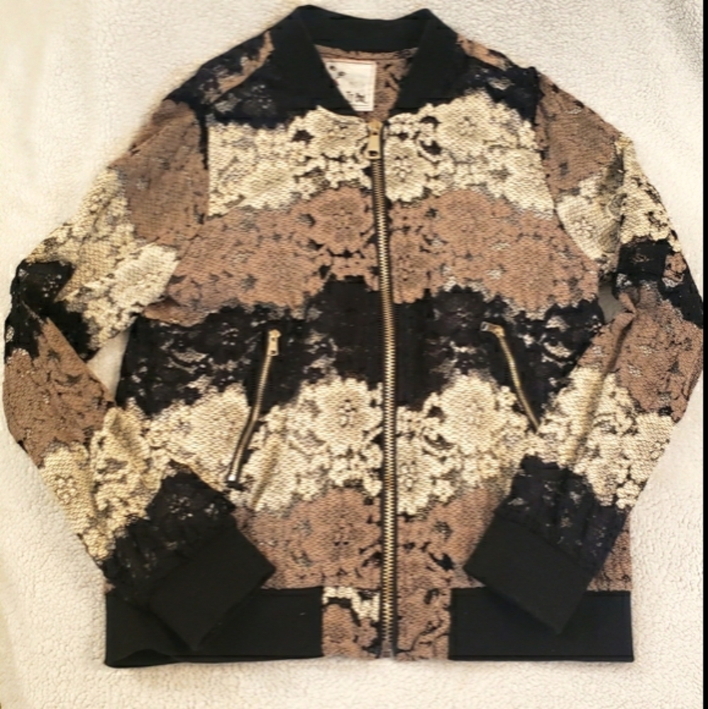 Laced Zipped Jacket